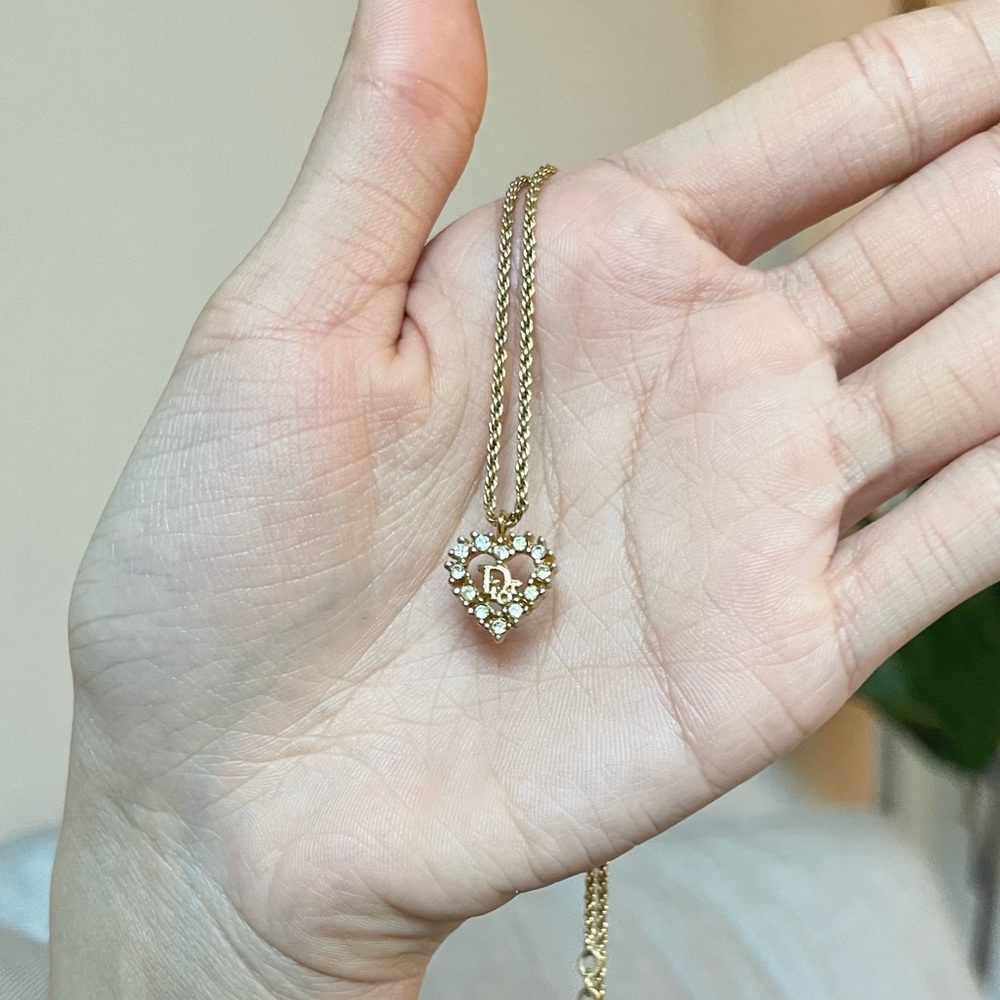 Authentic Dior Heart Shaped necklace